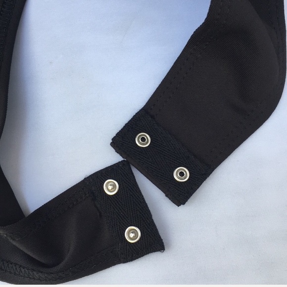 new. sexy black pleated bodysuit - Picture 6 of 6